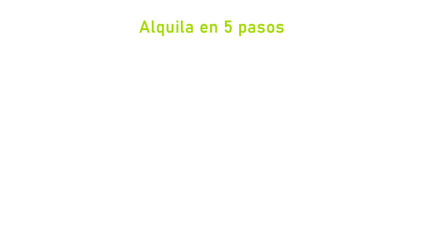 alquila en 5 pasos